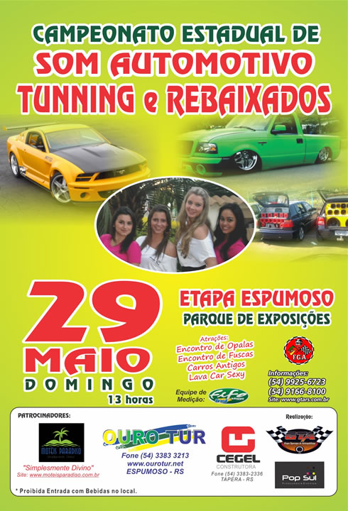 Campeonato Estadual de Som Automotivo, Tunning e Rebaixados - Etapa Espumoso 2011